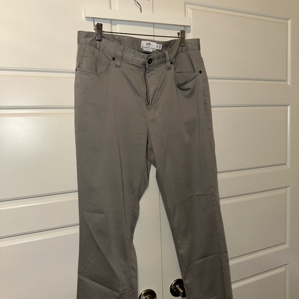 Southern Tide Sullivan Light Gray Men's Casual Pants